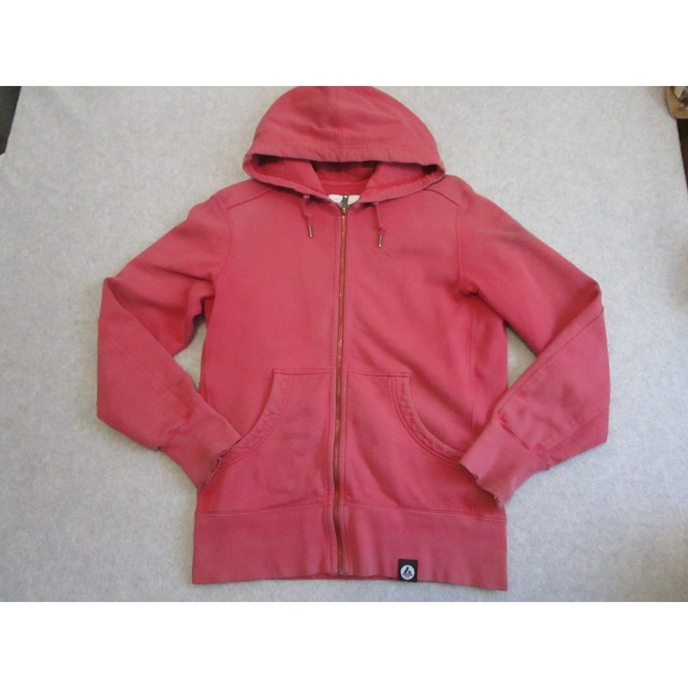 American Giant Hoodie Mens Medium Red / Pink Classic Full Zip Heavyweight USA